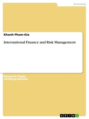 cover image of International Finance and Risk Management